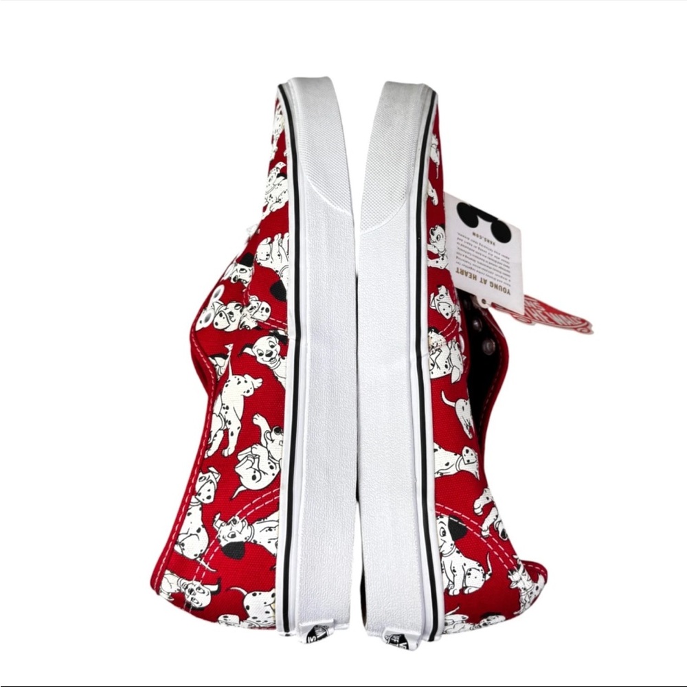 RARE Vans X Disney 101 Dalmations Sneakers White Red Men Size 10 Men New - Picture 7 of 12